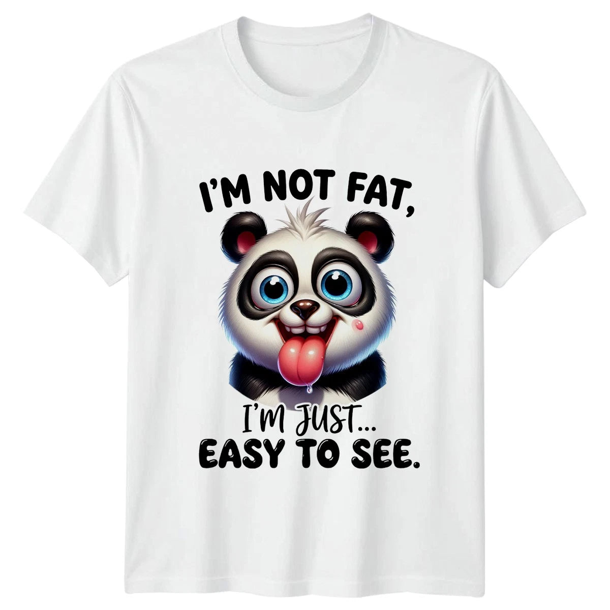 Im Not Fat Im Just T-Shirt Panda Animals Birthday Gift For Him And Her