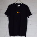 Actual Fact Wucci Embroidered Vintage Hip Hop Designer Mash Up Black Tee T-Shirt