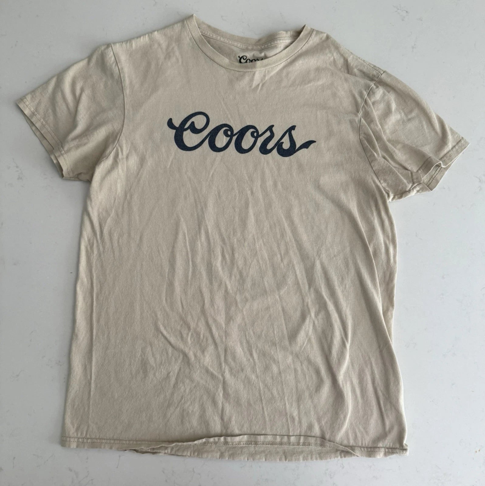 Officially Licensed Coors Men’s T-shirt Sized Medium Khaki