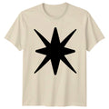 Eight Point Star Minimalist Design T-Shirt Geometric Star Symbolism Birthday