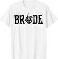 Bride Groom Skeleton Hand Halloween Wedding Bachelorette T-Shirt