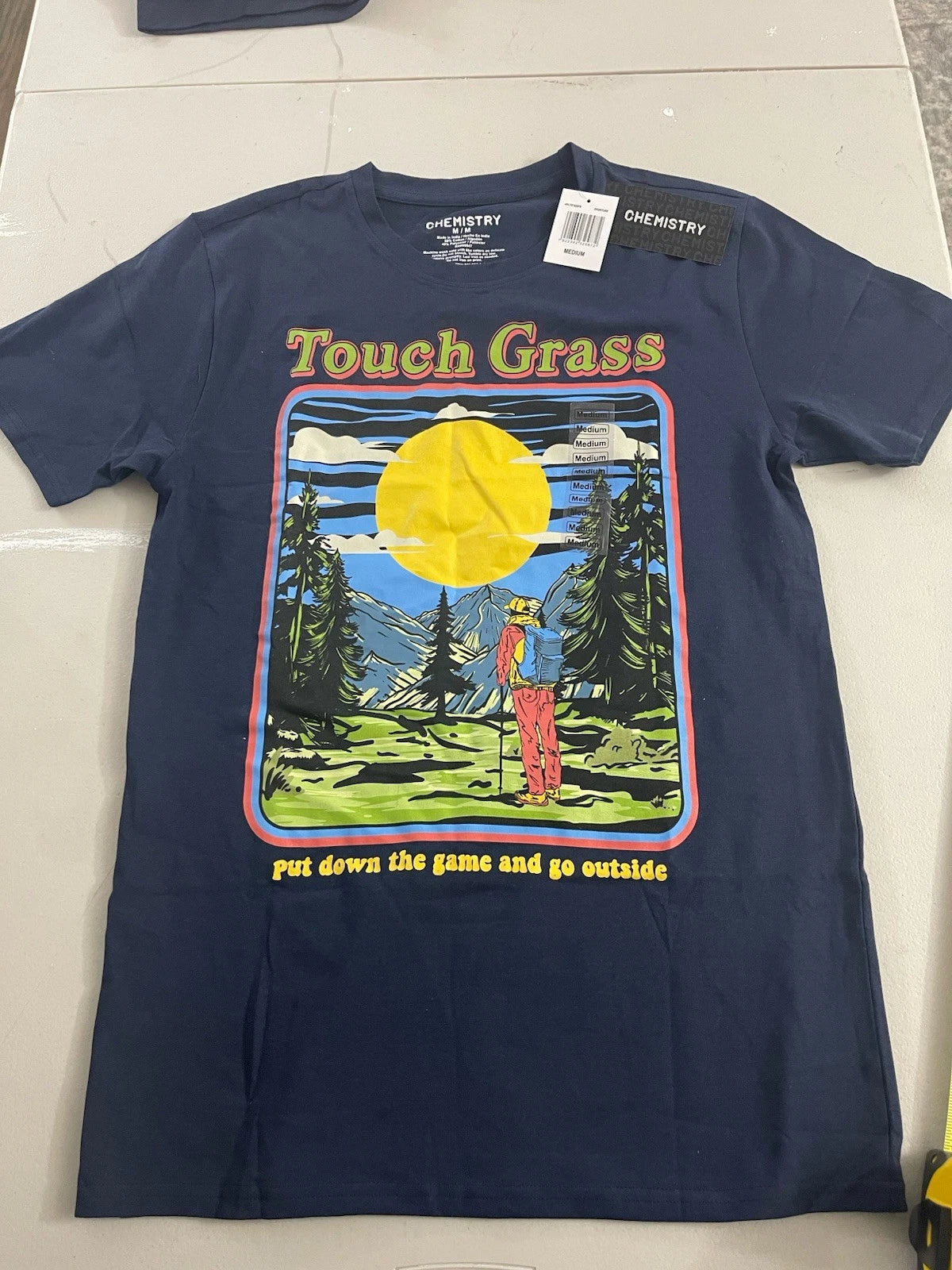 Touch Grass, Put Down The Game Go Outside T Shirt Medium