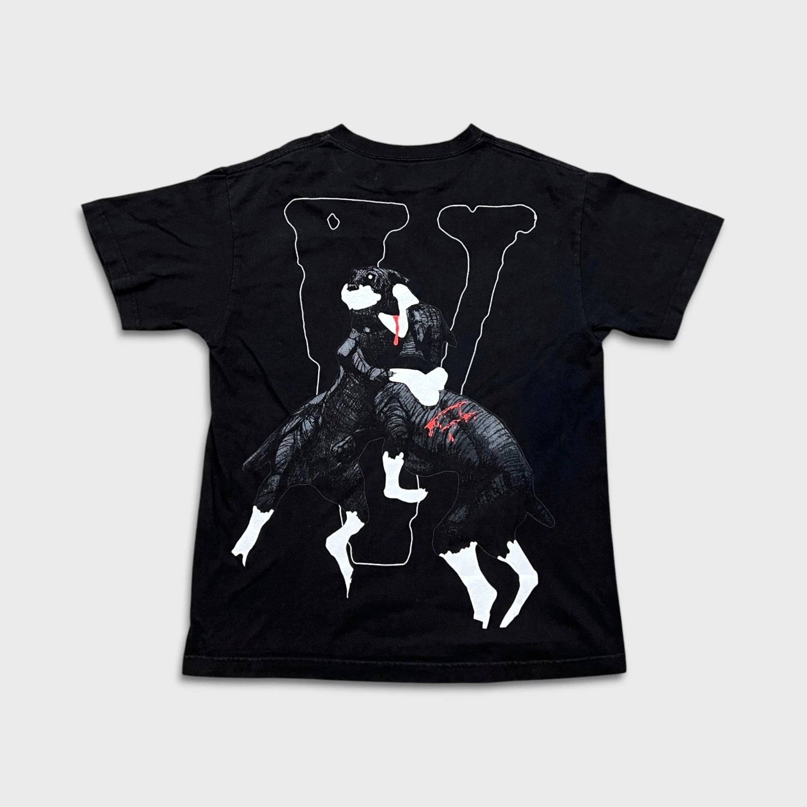 FW19 Vlone x City Morgue Dog T-Shirt Mens Medium Black Hip Hop Graphic T Shirt