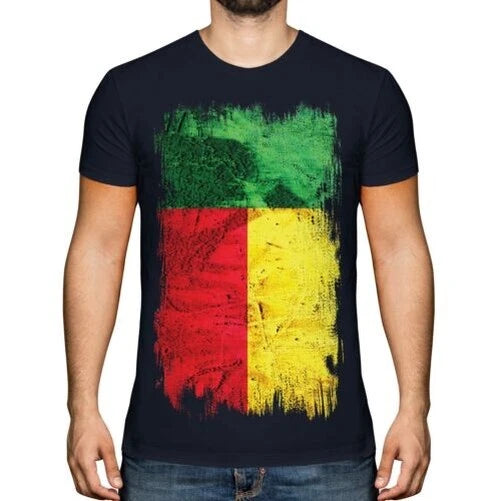Benin Grunge Flag Men's Box A T-Shirt
