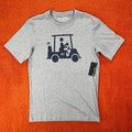 TRAVIS MATHEW Mens SMALL Mapes Golf Cart Beer Heather Gray 100% Pima Cotton