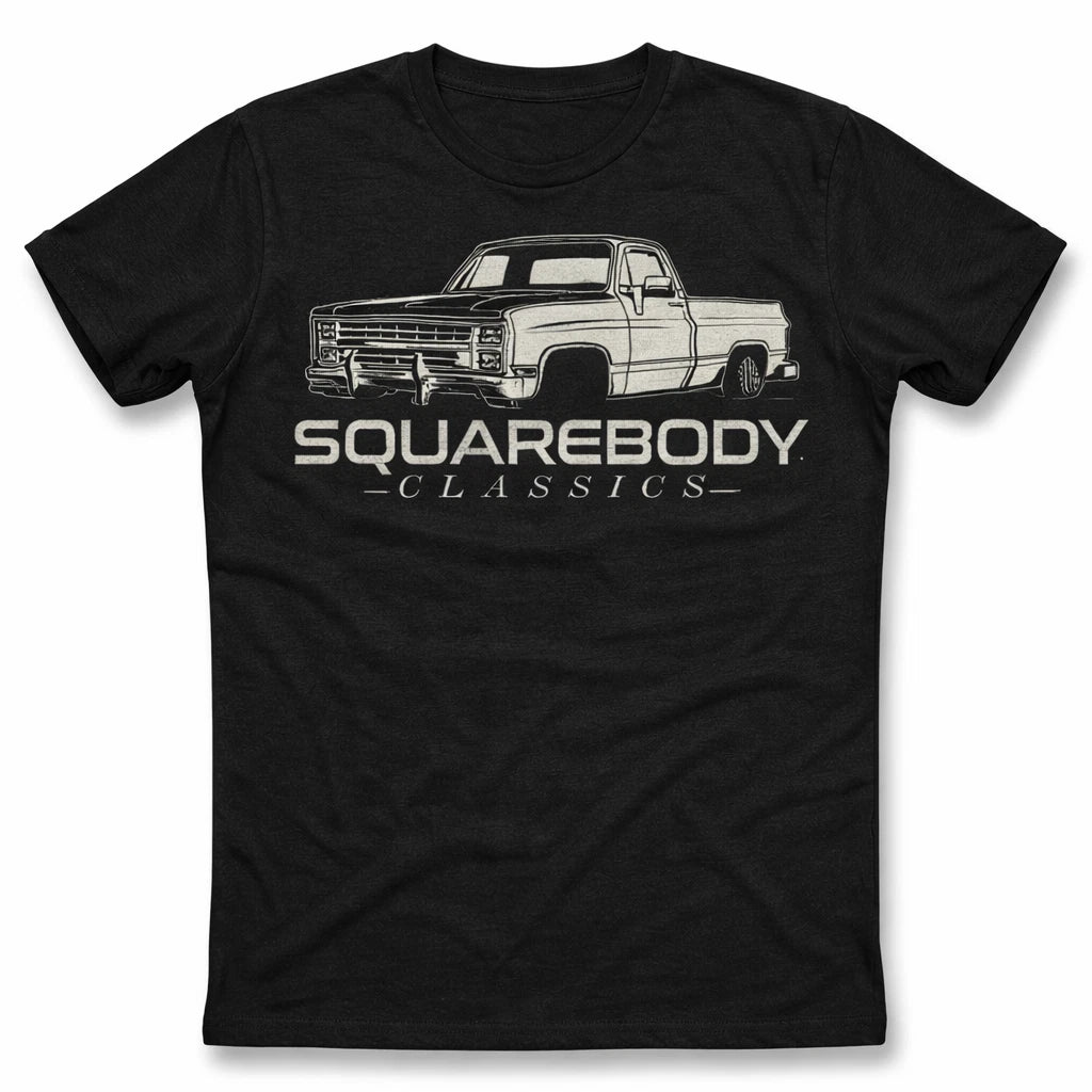 Squarebody Truck T-Shirt, Classic Car Graphic Tee, Vintage Auto Shirt
