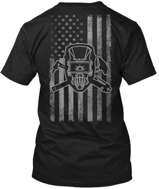 Welder Flag T-Shirt Made in the USA Size S to 5XL