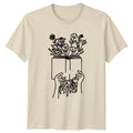 Books Are Where Growth Womens T-Shirt Bibliophile Literature Mothers Day