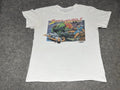 Street Fighter 2 1991 RETRO Medium White Distressed Shirt Get Ready To Rumble