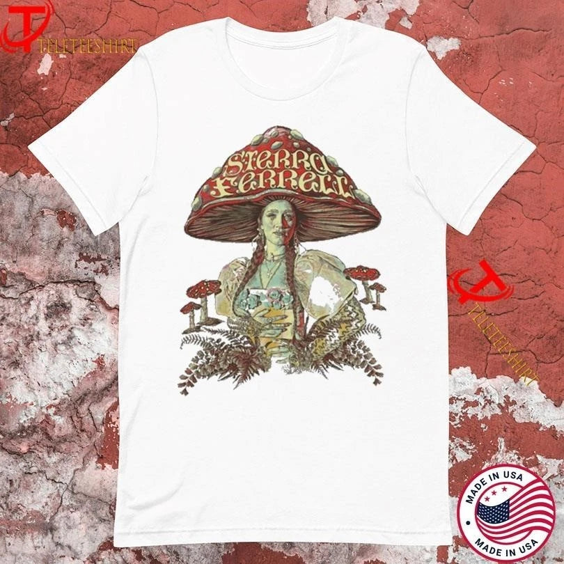 Sierra Ferrell Mushroom Head White Cotton Shirt Full size S-5XL CS261