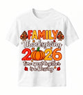 Time Spent Together Blessing Family Tee Thanksgiving 2026 Turkey T-Shirt