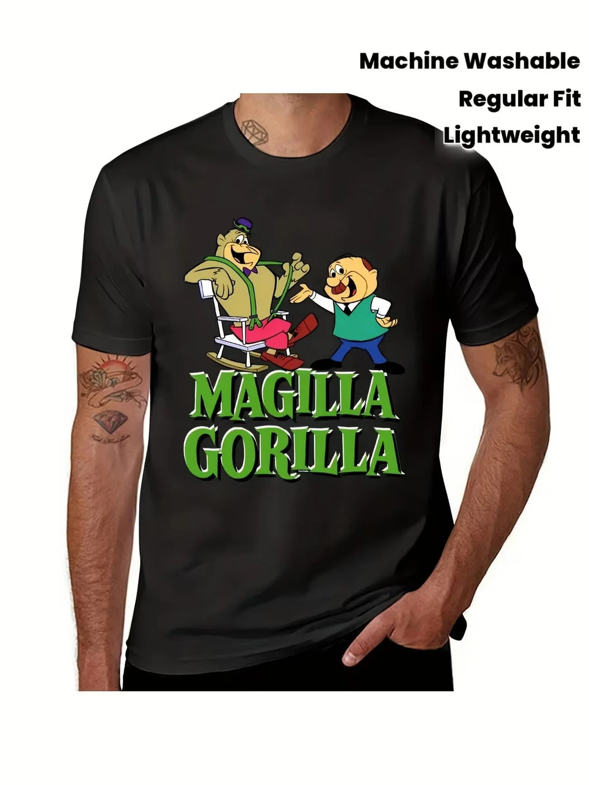 Men'S Vintage Magilla Gorilla Graphic T-Shirt - Retro Cartoon Character Design,