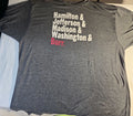 Hamilton Founding Fathers Unisex Tshirt SIZE XXL Creative Goods
