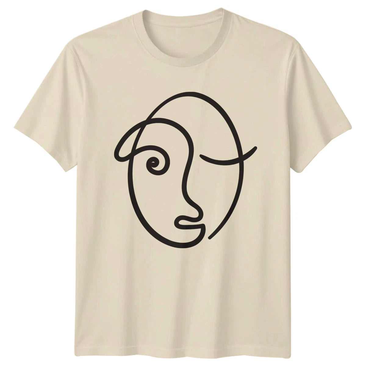 Abstract Minimalist Face Line Art T-Shirt Line Art Abstract Art Birthday Gift
