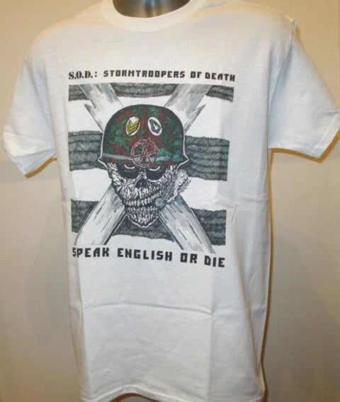 Stormtroopers Of Death Speak English T Shirt Music Punk Metal Dark Angel New 424