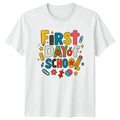 First Day Of School Womens T-Shirt Kindergarten Teacher Back To School