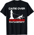 NEW LIMITED Funny Game Over Bride Bachelorette Wedding Just Married T-Shirt