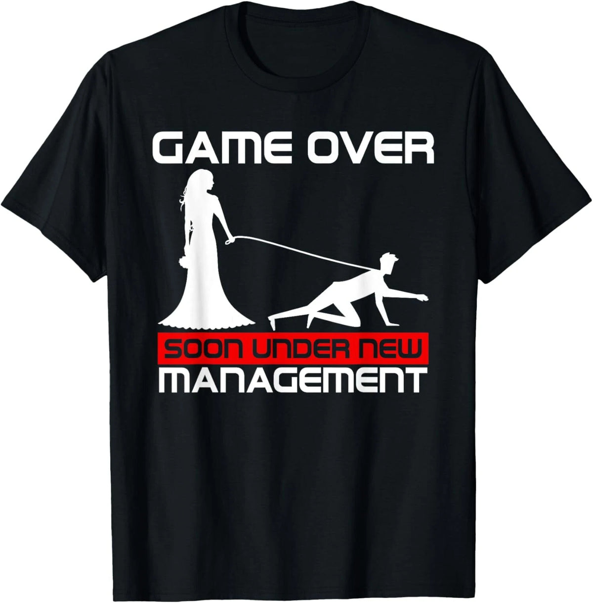 NEW LIMITED Funny Game Over Bride Bachelorette Wedding Just Married T-Shirt