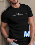 Premium T Black M size Whatever Dry Size Simple T shirt