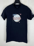 Reebok Shirt Men's Small Black Graphic Crew Neck Short Sleeve Stretch Pullover