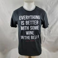 Game of Thrones HBO T Shirt Mens Small Wine in Belly Tyrion Black Short Sleeve