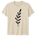 Minimalist Botanical Leaf Branch Nature T-Shirt Minimalist Flora Botanical
