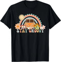 Retro Stay Groovy Tee, Preppy Tee, Summer Hippie 70s T-Shirt