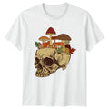 Mushroom Skull T-Shirt Forestcore Aesthetic Birthday Gift For Him And Her