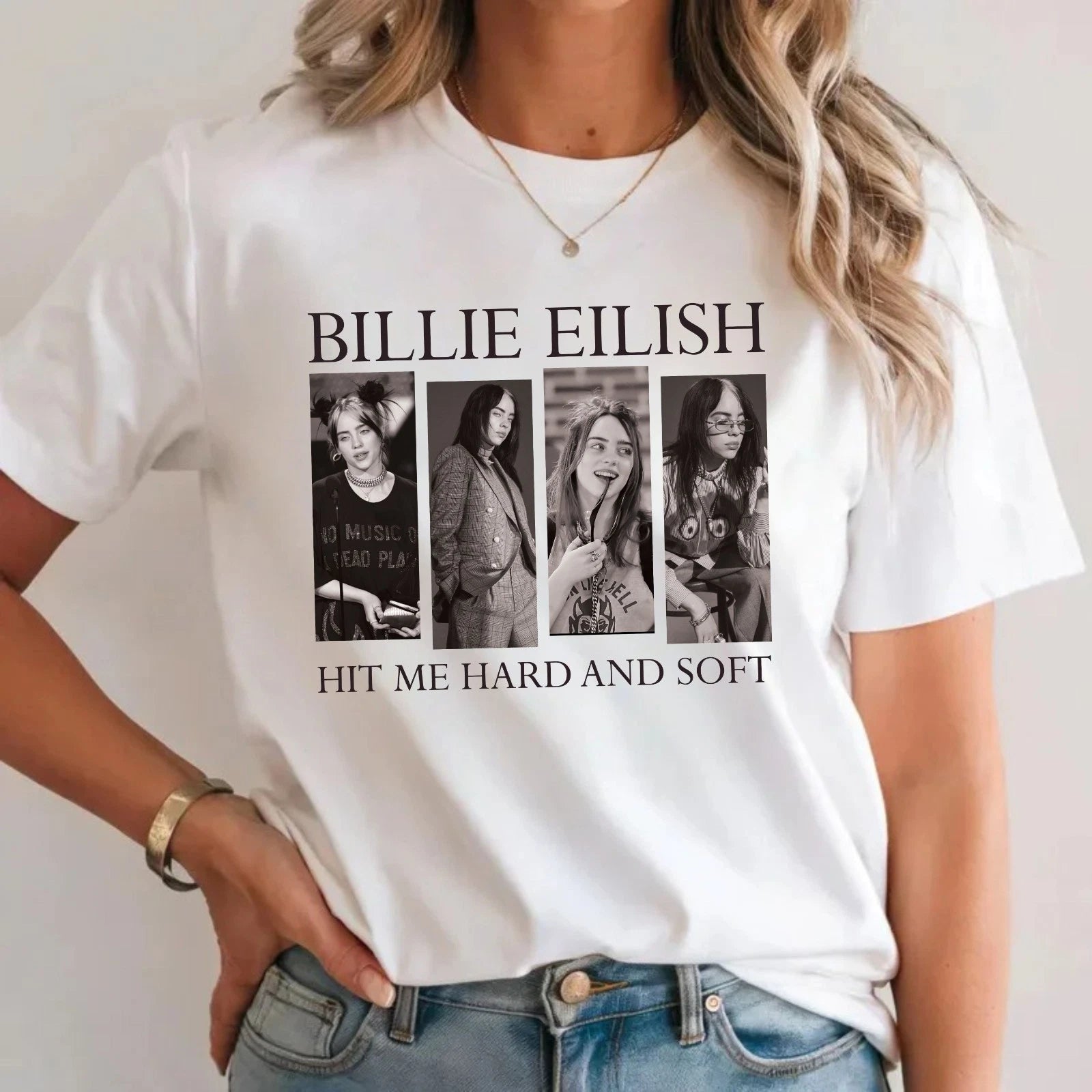 Billie Eilish Hit Me Hard And Soft T-Shirt Music Fan Concert Unisex Gift Tee Top