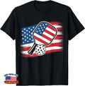 4th of July Pickleball Lovers American Flag USA T-Shirt