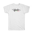 Gift T-Shirt : Afghanistan Flag Colors Afghan Travel Expat Country Minimalist