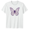 Purple Pastel Watercolor Butterfly Aesthetic Womens T-Shirt Butterflies