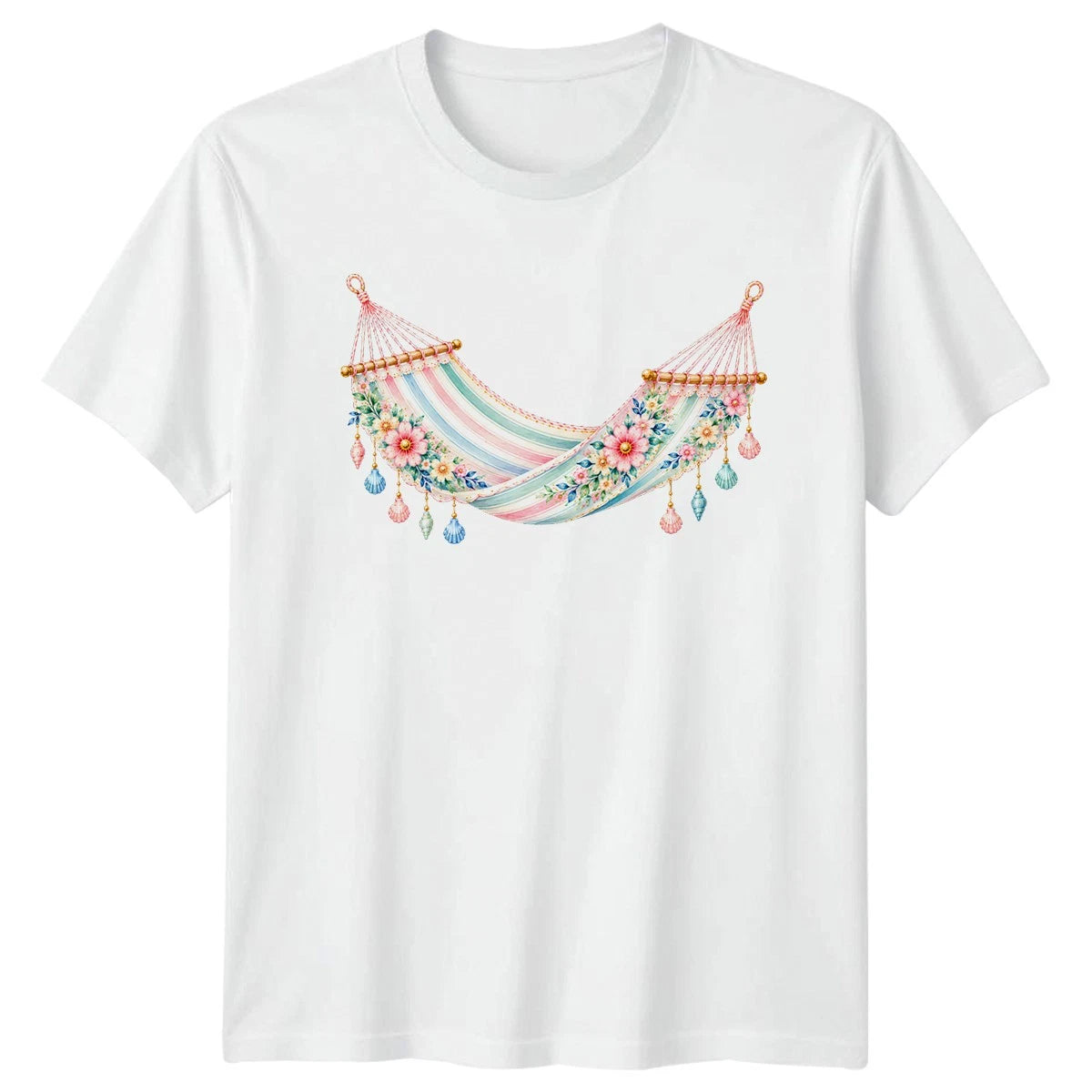 Preppy Coastal Hammock Womens T-Shirt Preppy Aesthetic Coastal Birthday Gift