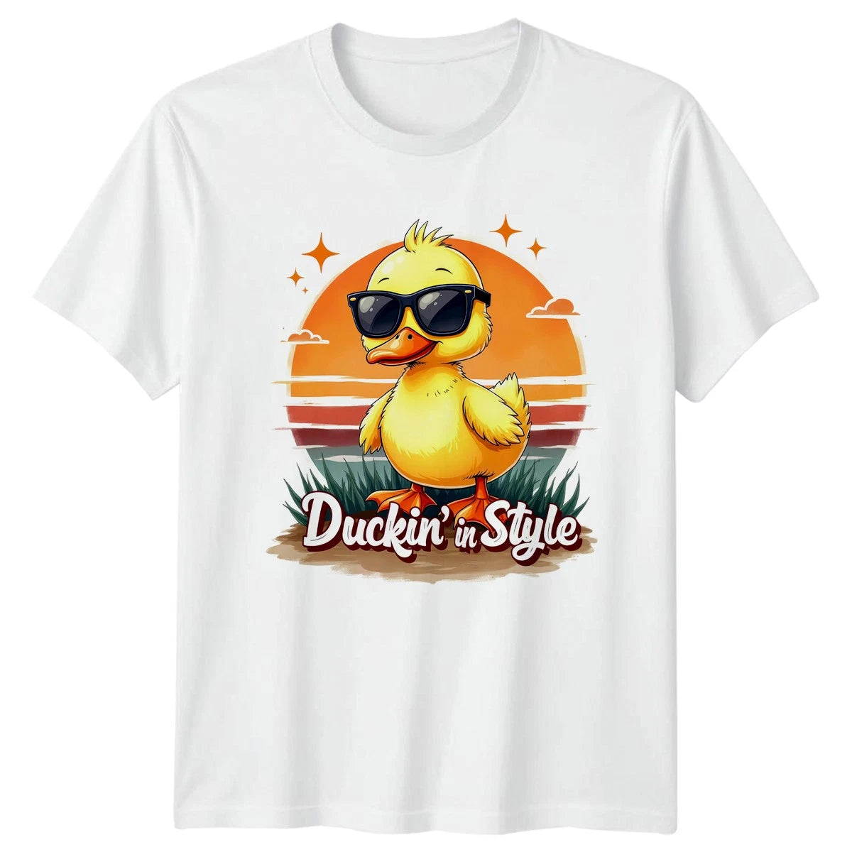 Duckin In Style T-Shirt Cute Ducks Animals Birthday Gift For Him And Her