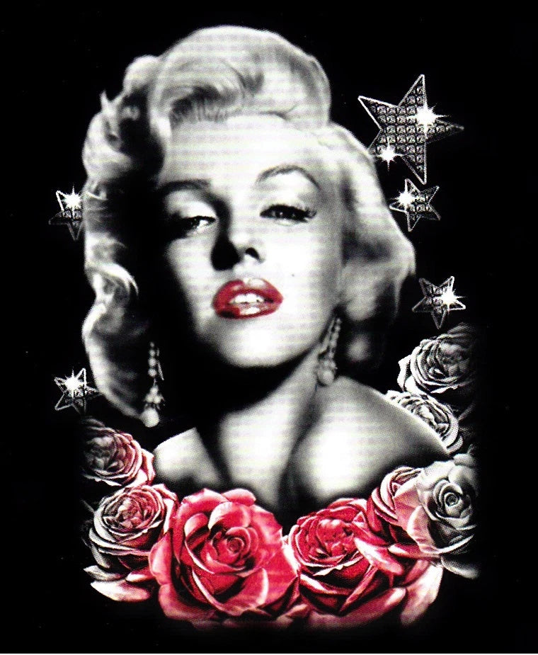 BLACK T-SHIRT high quality. MARILYN MONROE S M L XL XXL XXXL + CHILD