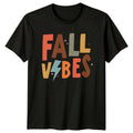 Fall Vibes T-Shirt Retro 70s Aesthetic Autumn Seasonal Gift For Him And Her