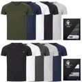 Mens T-Shirt Lot of 5 Basic Tee Short Sleeve V Neck Crew Neck M69