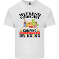 Camping Weekend Forecast Funny Alcohol Beer Mens Light Cotton T-Shirt
