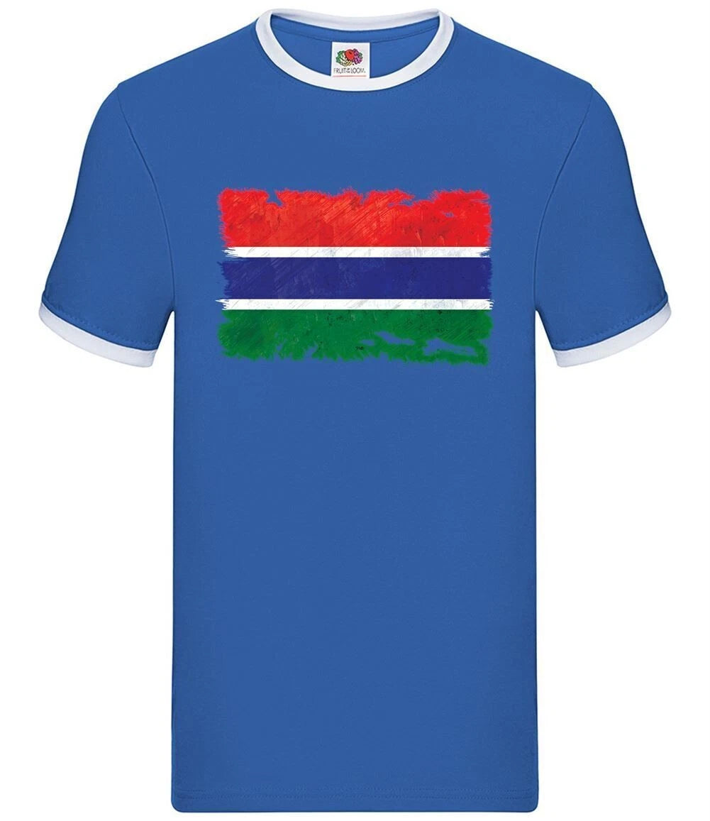 Le Drapeau Grunge Du Gambie - Ringer Pour Hommes - Drapeaux De Voyage De Banjul