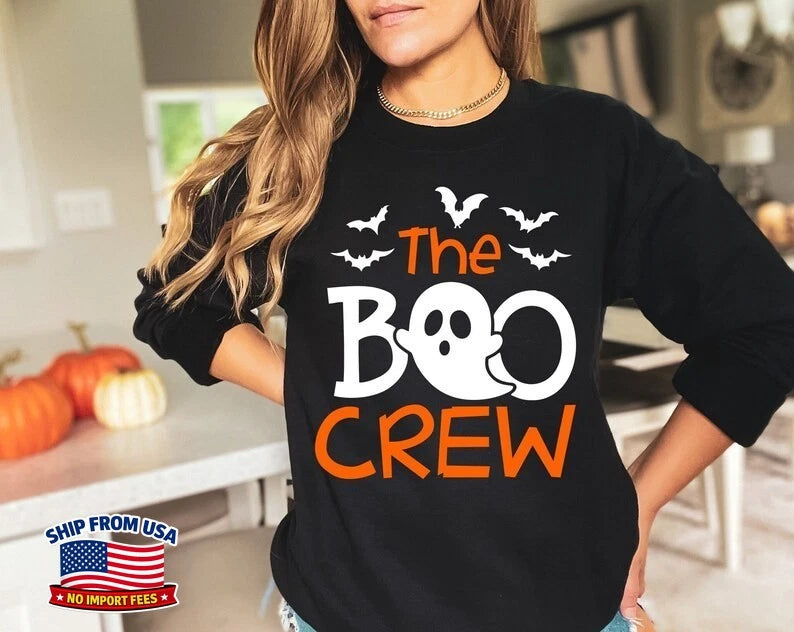 Boo Crew Halloween Shirt Matching Family Tee Image 1 of 4