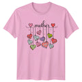 Mother Heart Charm T-Shirt Understanding Loyal Protective Creative