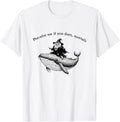 Whimsical Otter and Whale Graphic Tee - Fun T-Shirt for All! Sizes S-5XL Image 1 of 4