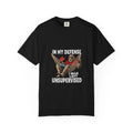 T shirt - Funny Sasquatch Unsupervised T-Shirt, Hammock Bigfoot Camping Shirt