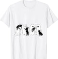 Ghosts Hugging French Bulldog Halloween Costume  T-Shirt