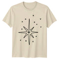 Simple Hand Drawn Christmas Star T-Shirt Starburst Celestial Christmas