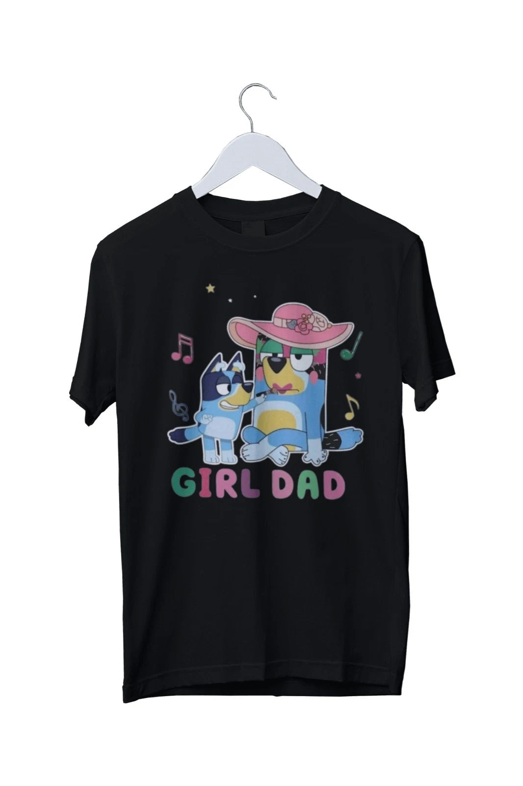 Bluey Girl Dad Shirt Cute Dad Graphic Mens Unisex T-Shirt S M L XL 2 3 4 XL