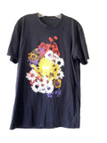 Sincere Engineer Floral Graphic Band Tee Shirt Black (Fits Large)