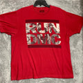 Run DMC Graphic T-Shirt Mens XL Red Photo Print Short Sleeve Hip Hop Tee 2014