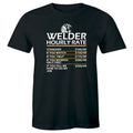 Welder Hourly Rate Men's T-Shirt Funny Weld Shirt Welding Gift Tee for Him