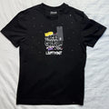 Left Point Men's White T-Shirt Crew Neck Rhinestone Size 2XL Short Sleeve NWT